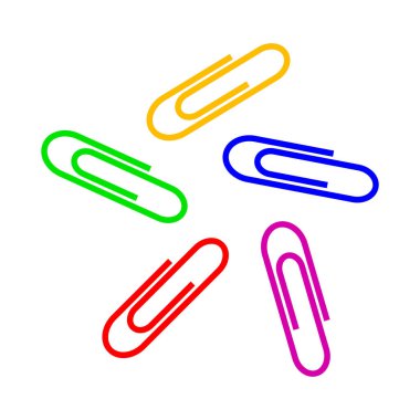 Beyaz arkaplanda ataç simgesi