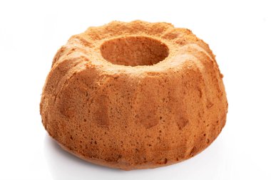 Beyaz arkaplanda izole edilmiş Paskalya pastası