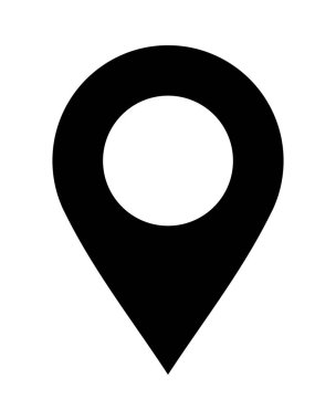 Beyaz arkaplanda gezinme işaretçisi