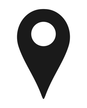 Beyaz arkaplanda gezinme işaretçisi