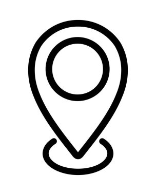 Beyaz arkaplanda gezinme işaretçisi