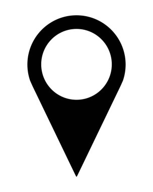 Beyaz arkaplanda gezinme işaretçisi