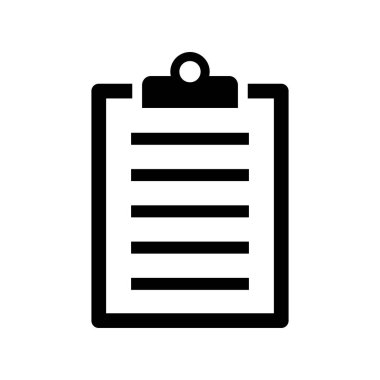 Beyaz arkaplan üzerindeki belge simgesi