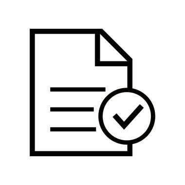 Beyaz arkaplan üzerindeki belge simgesi