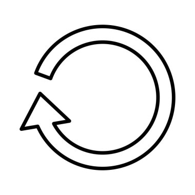 Beyaz arkaplanda ok simgesi