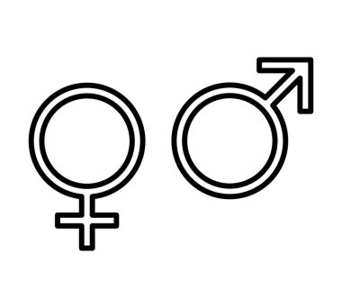 Erkek ve kadın sembol simgesi