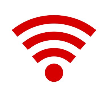 sinyal simgesi beyaz arka plan üzerinde