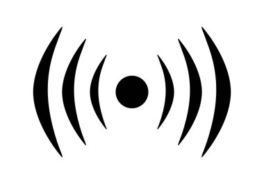 sinyal simgesi beyaz arka plan üzerinde