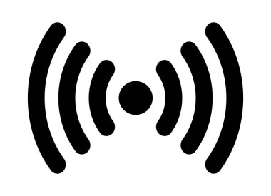 sinyal simgesi beyaz arka plan üzerinde