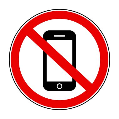 Telefon yok, beyaz arkaplanda imza