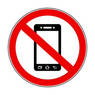 Telefon yok, beyaz arkaplanda imza