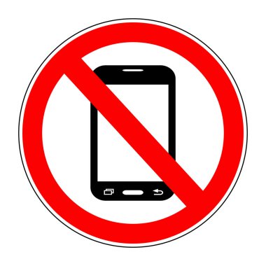 Telefon yok, beyaz arkaplanda imza