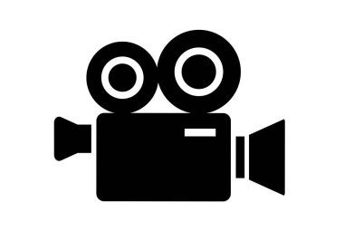 Beyaz arkaplanda kamera simgesi