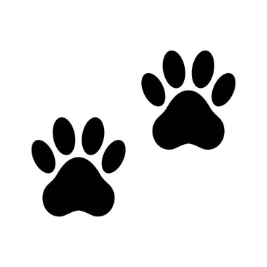 pençe izi beyaz üzerinde izole edildi