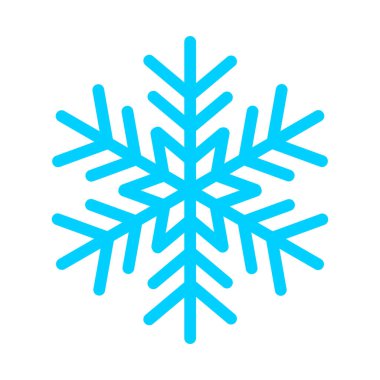 Kar Tanesi simgesi beyaz arkaplanda izole edildi