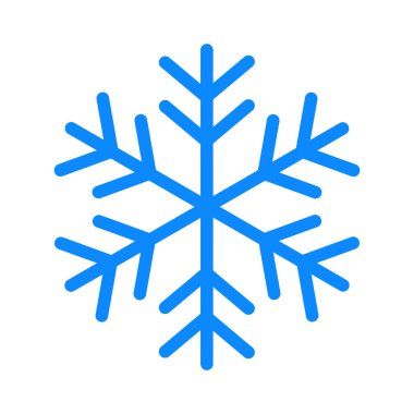 Kar Tanesi simgesi beyaz arkaplanda izole edildi