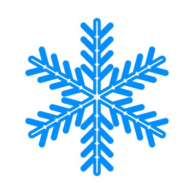 Kar Tanesi simgesi beyaz arkaplanda izole edildi