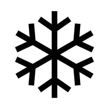 Kar Tanesi simgesi beyaz arkaplanda izole edildi