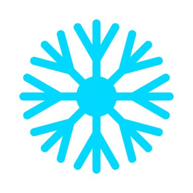 Kar Tanesi simgesi beyaz arkaplanda izole edildi