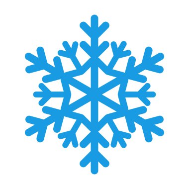 Kar Tanesi simgesi beyaz arkaplanda izole edildi