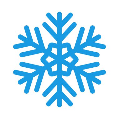 Kar Tanesi simgesi beyaz arkaplanda izole edildi