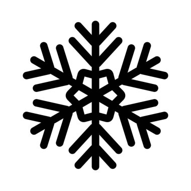 Kar Tanesi simgesi beyaz arkaplanda izole edildi