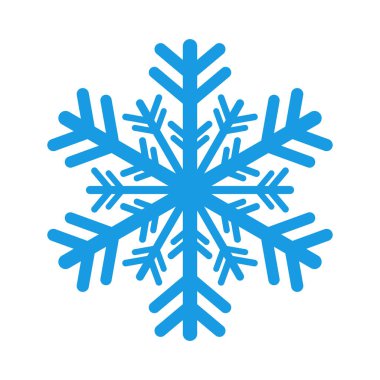 Kar Tanesi simgesi beyaz arkaplanda izole edildi