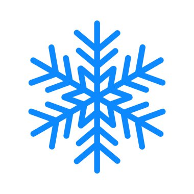 Kar Tanesi simgesi beyaz arkaplanda izole edildi