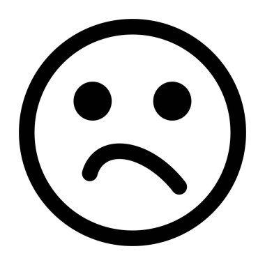 Beyaz arkaplanda insan yüzü simgesi izole edildi