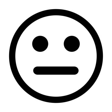 Beyaz arkaplanda insan yüzü simgesi izole edildi