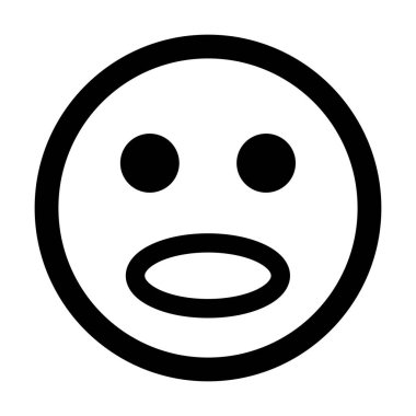 Beyaz arkaplanda insan yüzü simgesi izole edildi