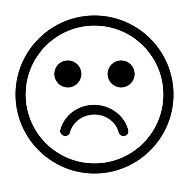 Beyaz arkaplanda insan yüzü simgesi izole edildi