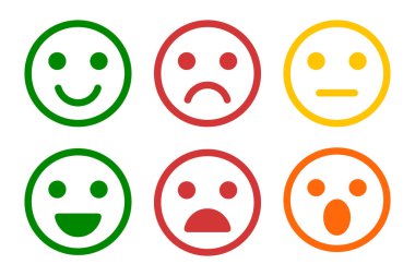 Beyaz arkaplanda insan yüzü simgesi izole edildi