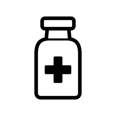 Beyaz arka planda insülin şişesi.