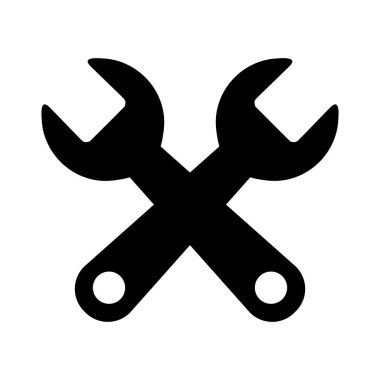 Onarım simgesi beyaz arka plan üzerinde