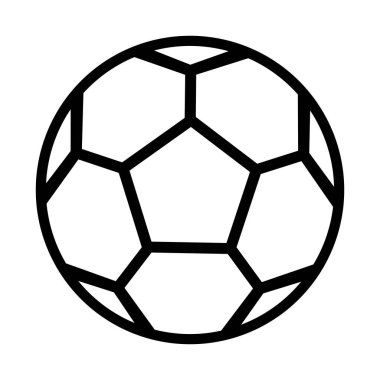 Beyaz arkaplanda futbol simgesi