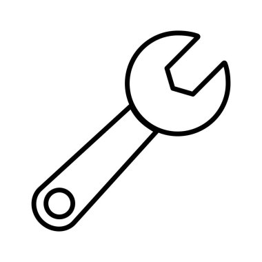 Beyaz arkaplanda anahtar - simge