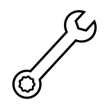 Beyaz arkaplanda anahtar - simge