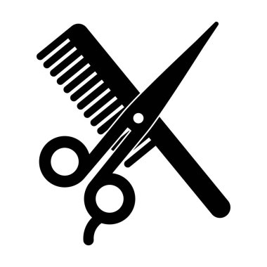 tarak ve makas simgesi