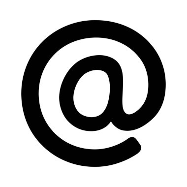 Beyaz arkaplanda vektör e- postası