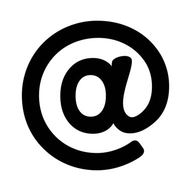 Beyaz arkaplanda vektör e- postası