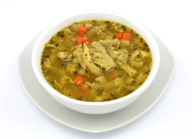 beef tripe soup in a bowl