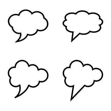 Beyaz arkaplanda düşünce simgesi