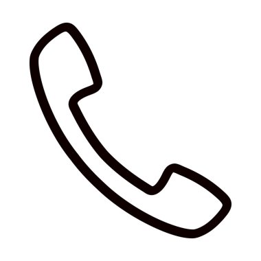 Beyaz arkaplanda telefon simgesi