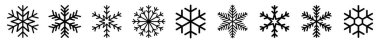vector snowflakes, frost, ice, decoration