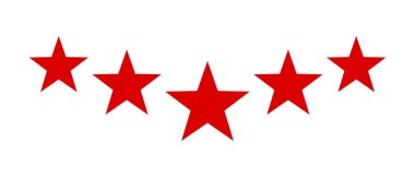 Beyaz bir arka plan üzerinde yıldız