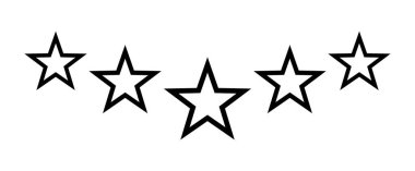 Beyaz bir arka plan üzerinde yıldız