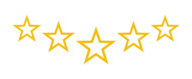 Beyaz bir arka plan üzerinde yıldız