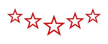 Beyaz bir arka plan üzerinde yıldız