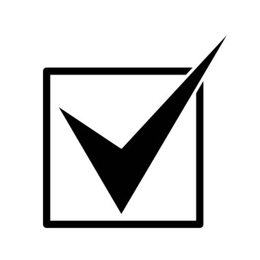 checkmark icon on white background
